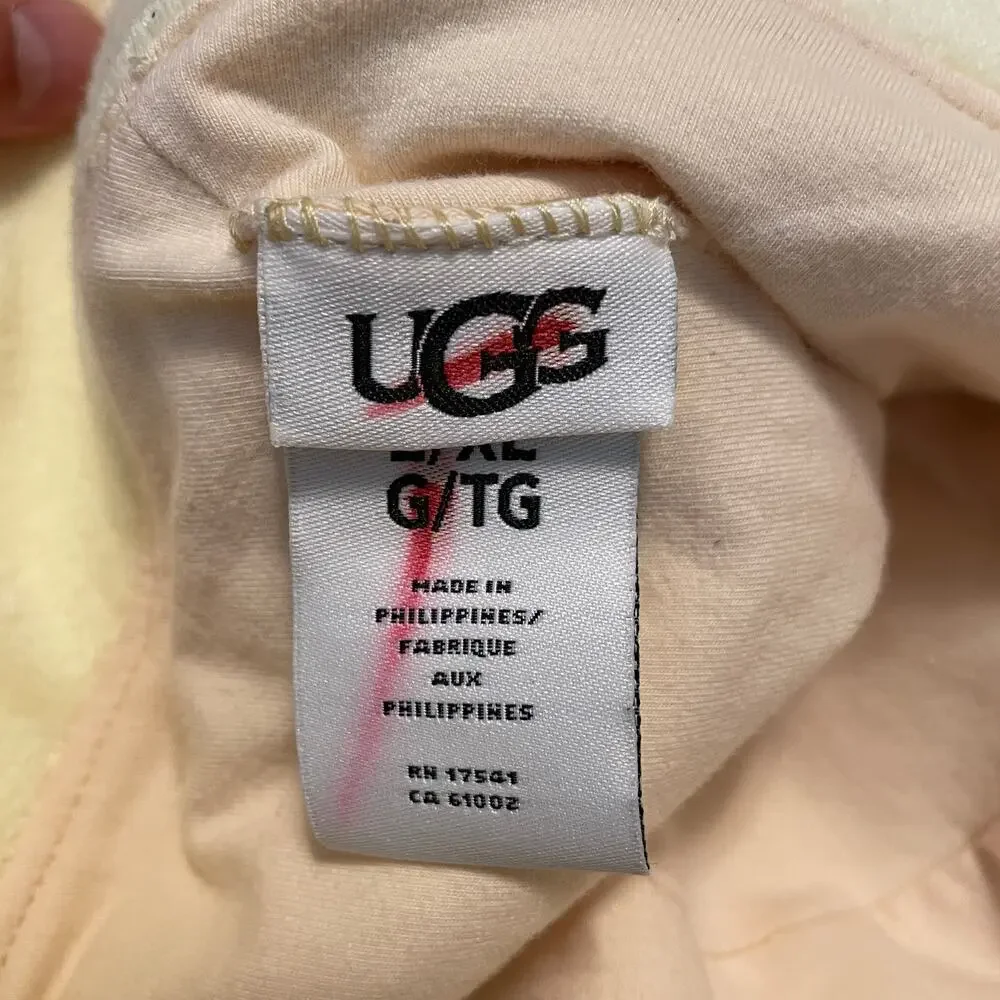 NEW UGG Womens Terry Cloth Bucket Hat L/XL Honeycomb Soft Yellow Logo - Picture 11 of 14